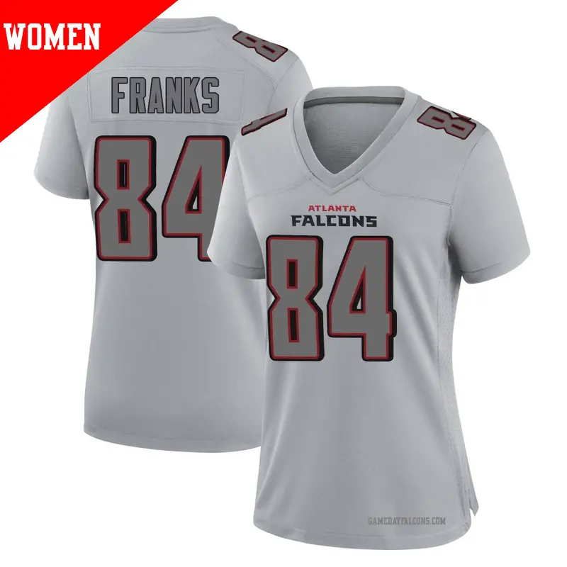 Women's ＃84 Feleipe Franks Atlanta Falcons Game Gray Atmosphere Fashion Jersey