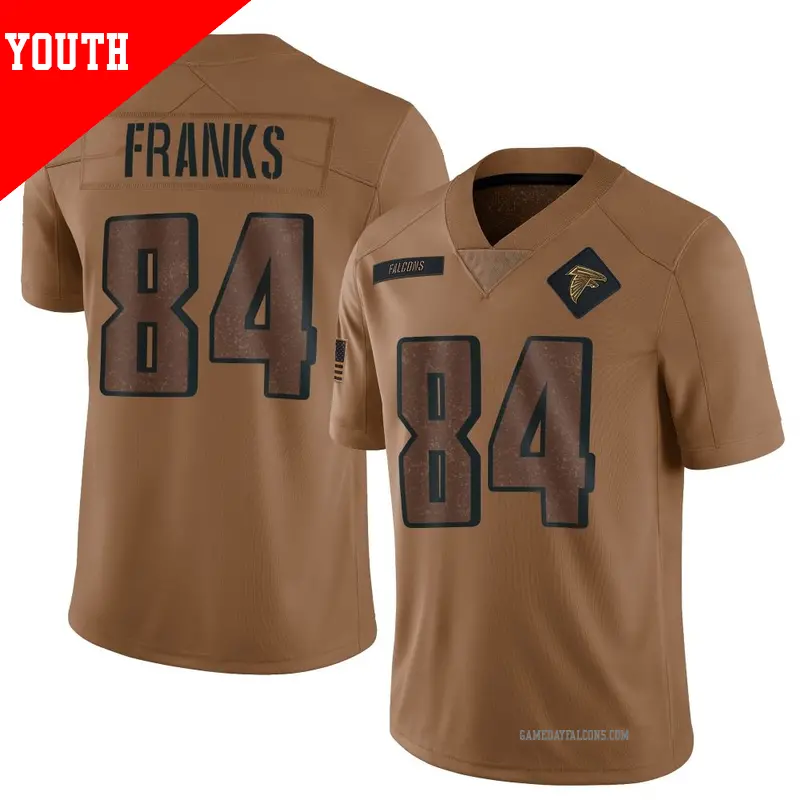 Youth ＃84 Feleipe Franks Atlanta Falcons Limited Brown 2023 Salute To Service Jersey